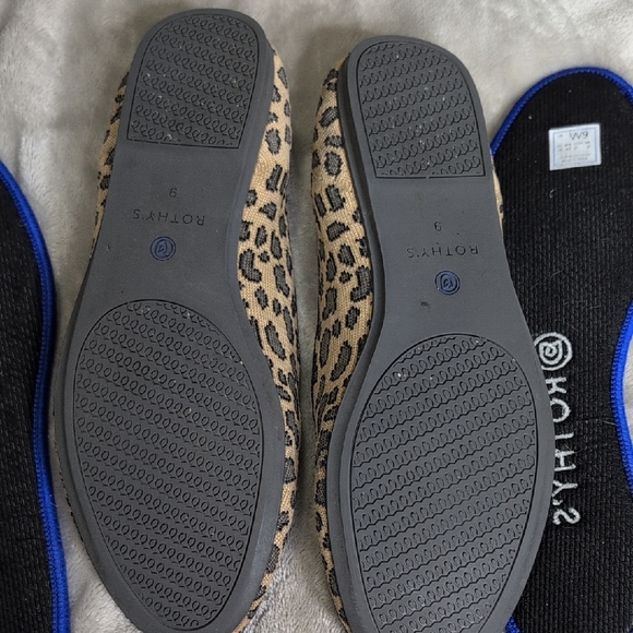 Rothy Brown and Black Leopard Print Flats size 9 - Picture 8 of 10